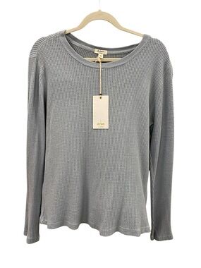 dylan Gray Waffle-Knit Long Sleeve Tee